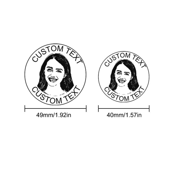 Personalised Face Stamp Custom Portrait Stamps Gifts for Him and