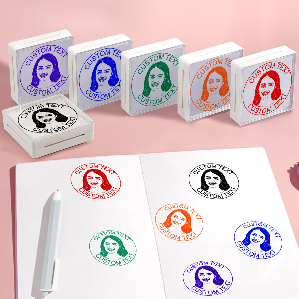 Personalised Face Stamp Custom Portrait Stamps Gifts for Him and