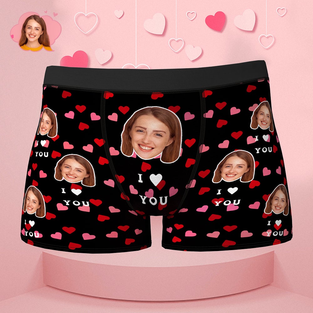 Custom Men Boxers Funny Face Novelty Couples Algeria