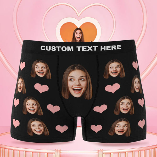 Custom Underwear Personalized for Men Boyfriend Husband Boxer Briefs with  Photo Face Valentines Day Gifts for Him