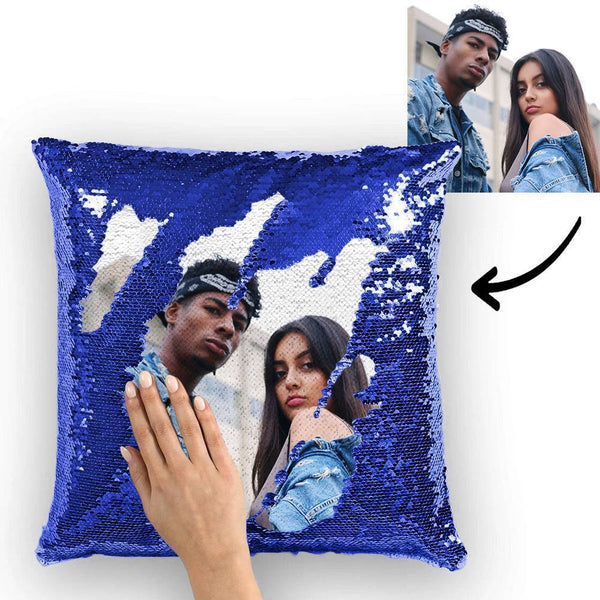 Funny reversible sequin store pillow